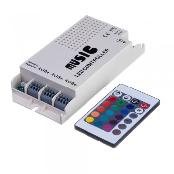 Контроллер музыкальный RGB 9А 108Вт (RR 24 кнопки)