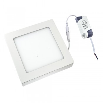 Led светильник накладной 24Вт пластик 4000К квадратный IP20