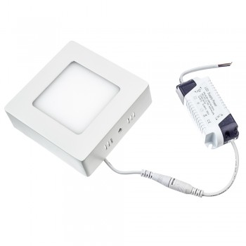 Led светильник накладной 6Вт 4000К квадратный IP20