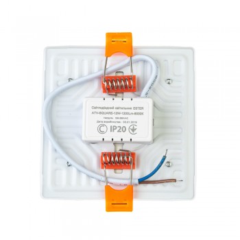 Led светильник точечный ESTER 12Вт 5000К квадратный IP20