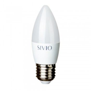 Led лампа Sivio 7Вт C37 теплая белая E27 3000K
