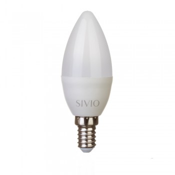 Led лампа Sivio 6Вт C37 теплая белая E14 3000K