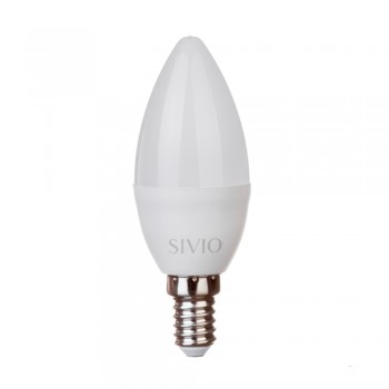 Led лампа Sivio 8Вт C37 нейтральная белая E14 4100K