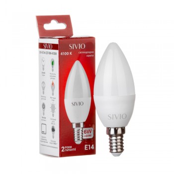 Led лампа Sivio 6Вт C37 нейтральная белая E14 4100K