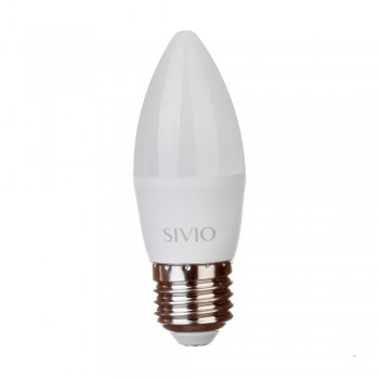 Led лампа Sivio 8Вт C37 нейтральная белая E27 4100K