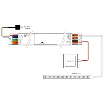 SUNRICHER DIM RF-приймач/блок живлення SLIM 75W 24V (SRPL-1009-24-75CV)
