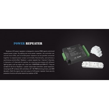 LED-повторювач DEYA 12-36VDC, 5A*4CH (EV4)