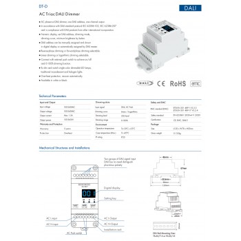 Димер DEYA Triac DALI AC100-240V, 1,5A, 150-360W (DT-D)