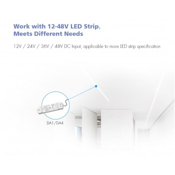 LED-димер DEYA 12-24VDC, 5A*4CH(DA4)