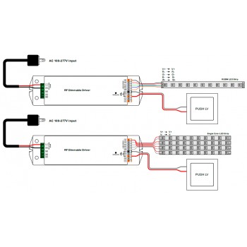 SUNRICHER RGB RF-приймач/блок живлення 75W 24V (SRP-1009-24-75CVF)