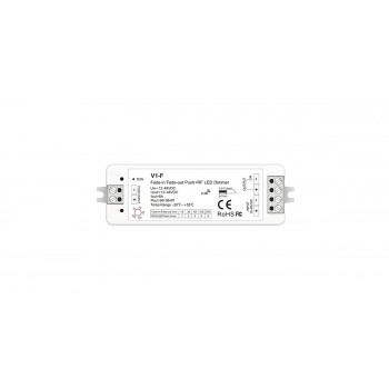 LED-димер DEYA 12-48VDC, 96-384W, 8A*1CH, Push Dim+RF (V1-F)