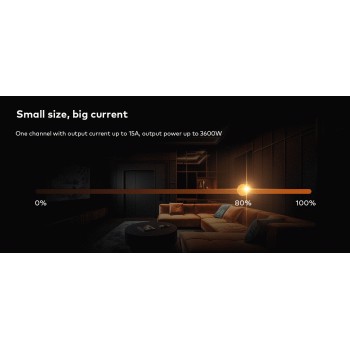 Релейний модуль вимикач DALI WIFI+RF 15A*1CH 100-240VAC (SS-L(WT))