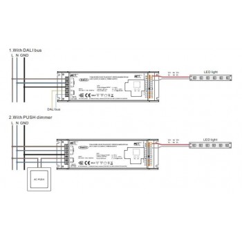 Димер DALI 4.16A*1CH 24V, 100W (SRPC-TRIAC-24-100CV)