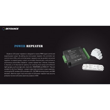 LED-повторювач DEYA 12-24VDC, 5A*5CH (EV5)