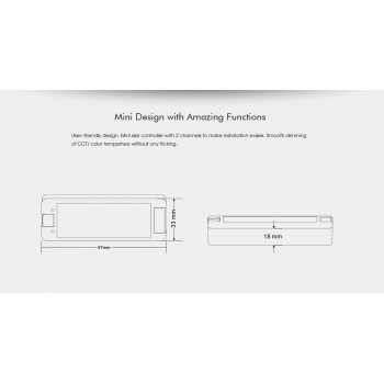 LED-контролер DEYA 12-24VDC, 5A*2CH (V2)