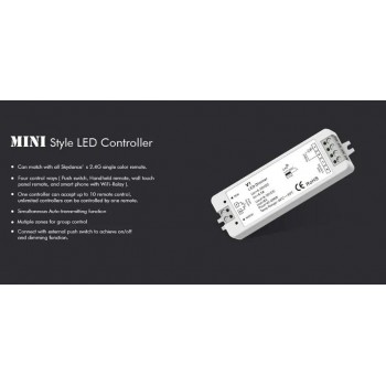 LED-контролер DEYA 5-36VDC, 8A*1CH, PUSH-DIM (V1)