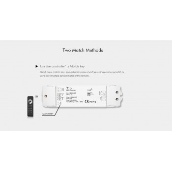 LED-контролер DEYA 12-48VDC, 15A*1CH, PUSH-DIM (V1-L)