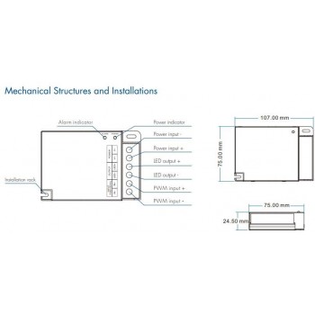 LED-повторювач DEYA 12-24VDC, 30A*1CH (EV1-X)