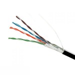 Кабель FTP  4х2х0,51 Cu черный (наружный монтаж)