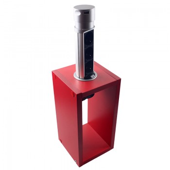 Мебельная розетка (вертикальная) 3 x 16 А, 2 x USB 2,4 А, провод 3 x 1.5 mm²