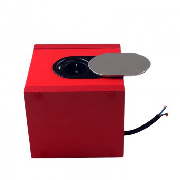 Мебельная розетка   1 x 16 А , 1 x USB 2,4 А, провод 3 x 1.5 mm²