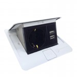 Розетка врезная для пола  Белый 16 А + 2 USB 2,1 А IP44