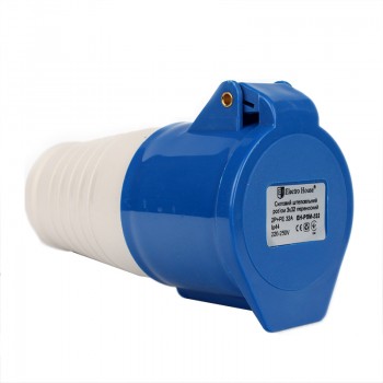 Силовой штепсельный разъем 3x32 (переносной)/2P+PE/32 A/220 – 250 В/IP44