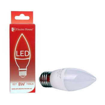 LED лампа свеча E27 8 Вт 4100К