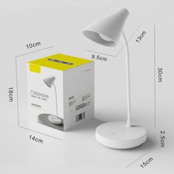 LED светильник настольный  конусный Голубой с аккумулятором