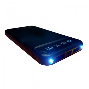Power Bank 10000 mAh с фонариком type-c Черный