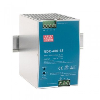 Блок живлення Mean Well на DIN-рейку 480W DC48V (NDR-480-48)