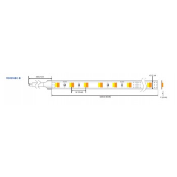 LED стрічка RISHANG 96-3528-24V-IP33 9W 2700K/6500K 5м (RD0096BC-B-MW)