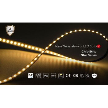 LED стрічка COLORS Chip-24V-IP20 8.8W 1040Lm 4000K 5м (FD128-24v-8mm-NW)