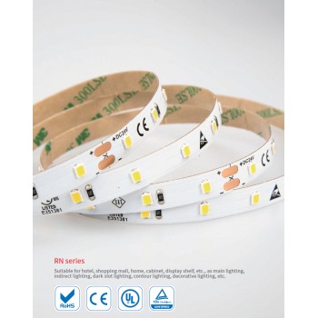 LED стрічка RISHANG 60-2835-12V-IP20 5,5W 490Lm 6000K 5м (RN0860TA-B-W)