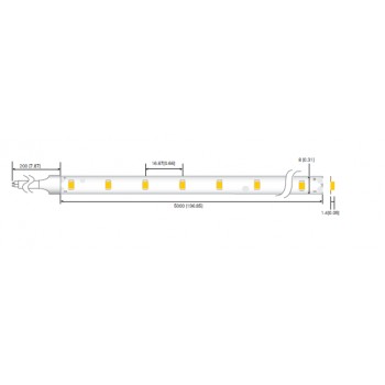 LED-стричка RISHANG 60-2835-12V-IP20 4.8 W 505 Lm 3000 K 50 м (RD0860TA-B-WW_50)
