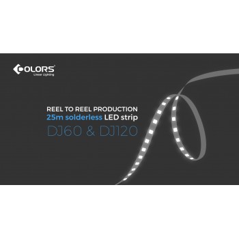 LED стрічка COLORS 120-2835-24V-IP20 9.6W 900Lm 2700K 5м (DJ120-24V-8mm-SW)