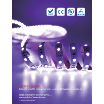 LED стрічка RISHANG 60-5050-24V-IP33 12.9W RGB 5м (RD0060AP)
