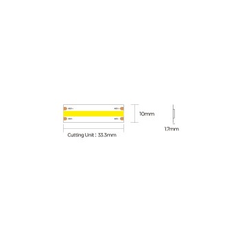 LED стрічка COLORS COB-48V-IP20 10W 860Lm 4000K 15м (DF8-48V-10mm-NW)