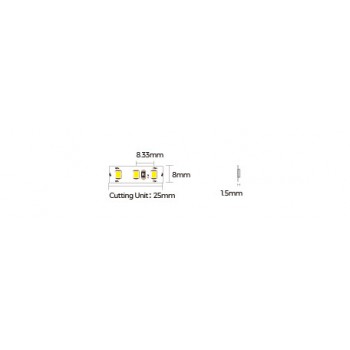 LED стрічка COLORS 120-2835-12V-IP33 8.8W 900Lm 2700K 5м (DJ120-12V-8mm-SW)