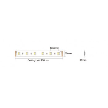 LED стрічка COLORS 60-5050-24V-IP33 16.8W RGB+3000K 5м (D560RGBWW-24V-12mm)