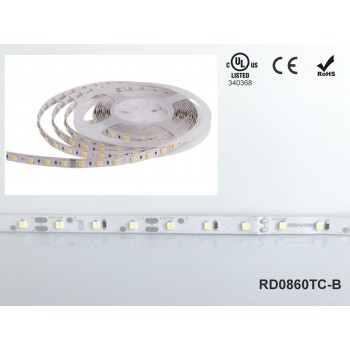 LED стрічка RISHANG 60-2835-24V-IP20 6W 510Lm 3000K 5м (RD0860TC-B-WW)