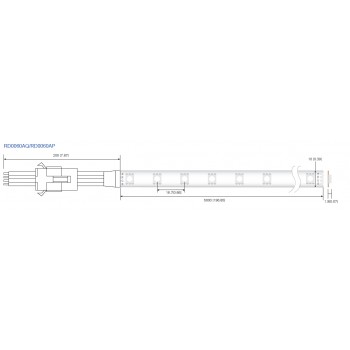 LED стрічка RISHANG 60-5050-24V-IP33 12.9W RGB 5м (RD0060AP)