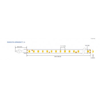 LED стрічка RISHANG 60-2835-24V-IP20 12W 956Lm 3000K 5м (RN0060TC-A-WW)
