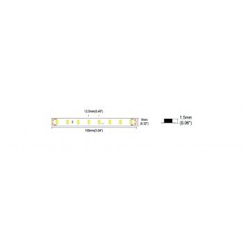 LED стрічка COLORS 80-2835-24V-IP20 6.6W 1055Lm 4000K 5м (DR880-24V-8mm-NW)