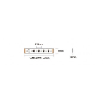 LED стрічка COLORS 120-3838-24V-IP33 10W RGB 5м (DA120RGB-24V-8mm)