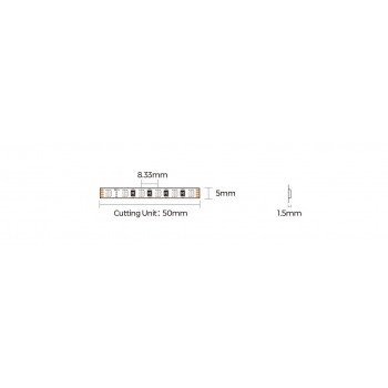 LED стрічка COLORS 120-3838-24V-IP33 7.5W RGB 5м (DA120RGB-24V-5mm)