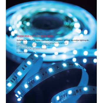 LED стрічка RISHANG 60-5050-24V-IP20 12.9/4.7W RGB + 3000K 5м (RD0260AC-A)