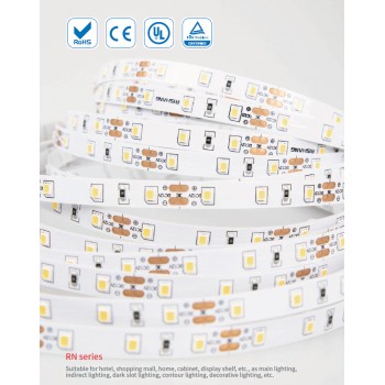LED стрічка RISHANG 60-2835-12V-IP20 12W 956Lm 4000K 5м (RN0060TA-A-NW)