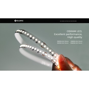 LED стрічка COLORS 160-2835-24V-IP20 16.4W 2400Lm 3000K 5м (DS8160-24V-10mm-WW)