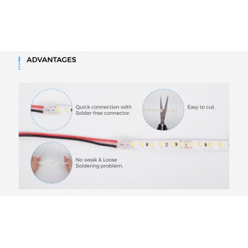 LED стрічка COLORS 120-2835-24V-IP20 9.6W 900Lm 2700K 5м (DJ120-24V-8mm-SW)